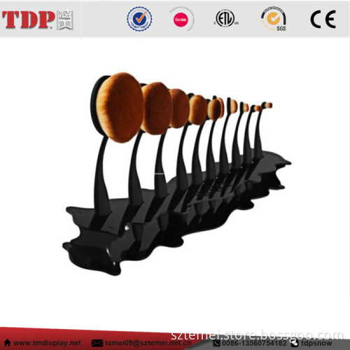 Acrylic Makeup Cosmetic Organizer Display Stand For Toothbrush Foundation Brush